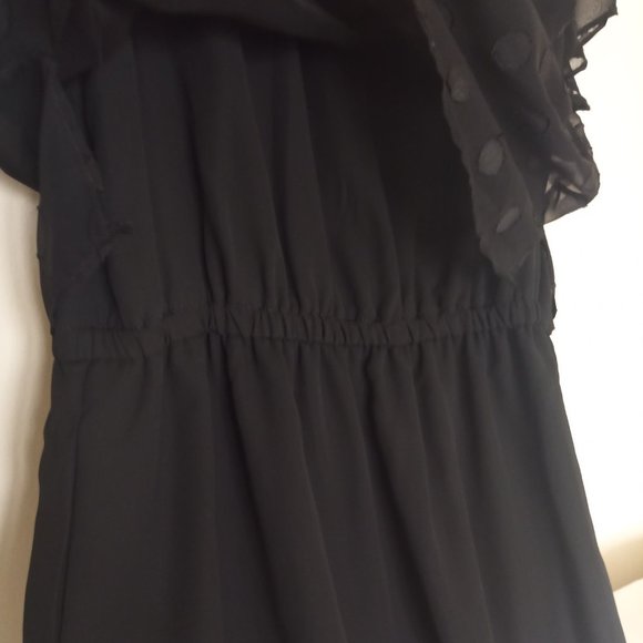 Dex Short-sleeve Knee-length Black Dress, size S - Picture 6 of 7